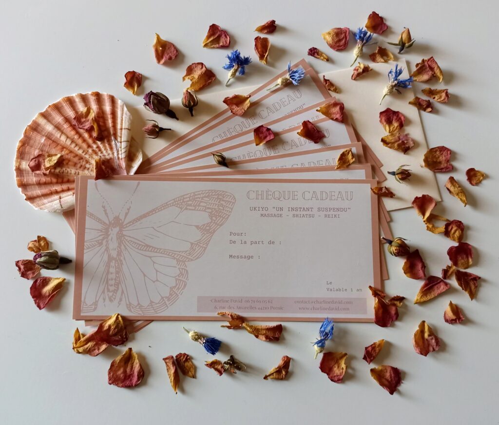 carte cadeau massage shiatsu reiki pornic