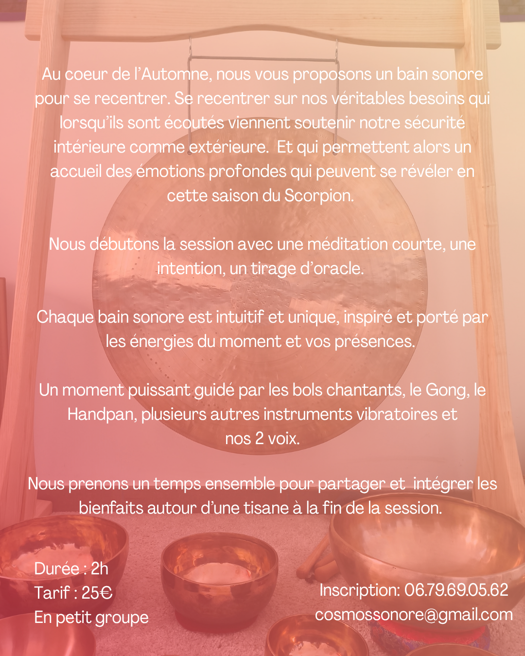 bain sonore sonothérapie bols tibétains pornic